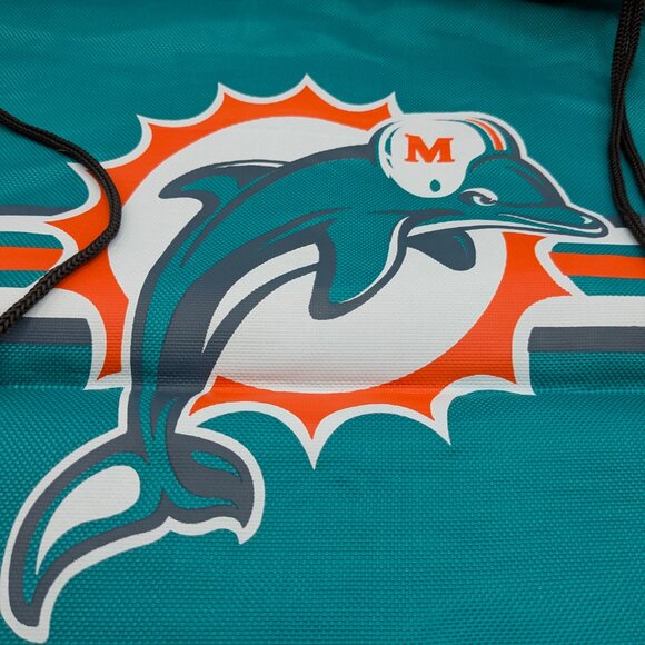 NFL Miami Dolphins Drawstring Bag, 17" x 13" - Picture 2 of 15